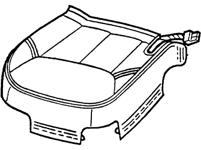 1999 Lincoln Town Car Seat Cushion - F8VZ-54632A23-AA