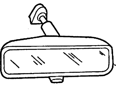 Ford F8LZ17700AA Mirror - Inside Rear View - Adhesive