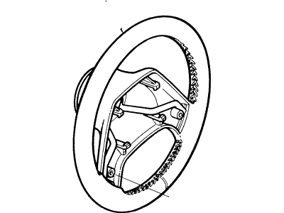 Ford Bronco Steering Wheel - F6TZ-3600-AAC