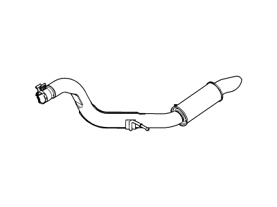 2003 Lincoln Aviator Tail Pipe - 2C5Z-5202-AA