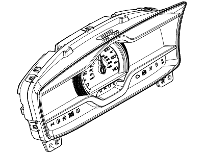 Lincoln DA5Z-10849-BA Instrument Cluster