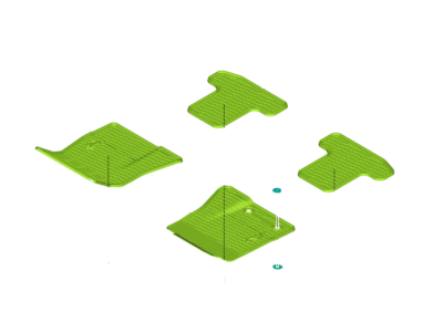 Ford HR3Z-6313300-AA Kit - Floor Contour Mat Ford HR3Z-6313300-AA Kit - Floor Contour Mat