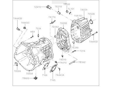 2004 Ford F-350 Super Duty Transmission Assembly - 6C3Z-7003-EARM