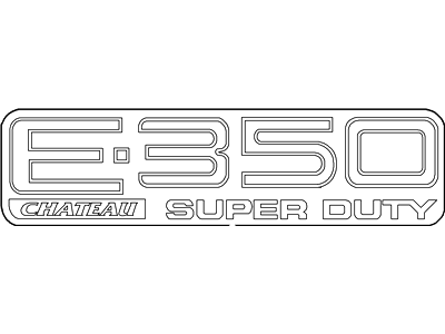 Ford E-350 Econoline Club Wagon Emblem - XC2Z-1642528-BA