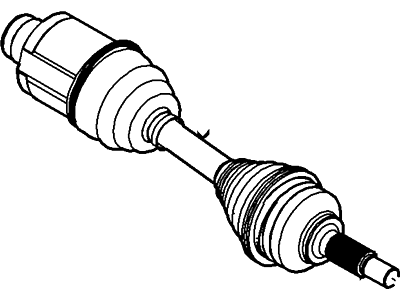 Ford DG1Z-3B436-A Shaft - Front Axle, Passenger Side