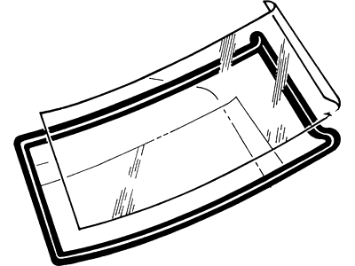 Ford E7TZ-1503100-B Glass - Windscreen