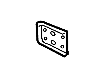 YS4Z-17C914-AA Ford Reinforcement - Bumper Bar Bracket, Driver Side Illustration 1 of 1
