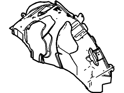 Ford DA8Z-7428082-A Insulator - Wheelhouse, Passenger Side Ford DA8Z-7428082-A Insulator - Wheelhouse, Passenger Side