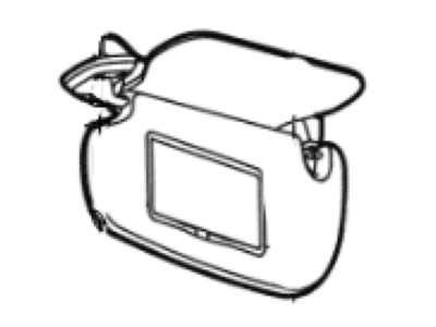 Lincoln FL7Z-7804105-AC Visor Assy - Sun