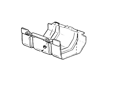 1989 Ford Bronco Fuel Tank Skid Plate - D8TZ-9A147-A