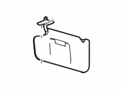 AT4Z-7804104-AA Ford Visor Assembly - Sun, Passenger Side Illustration 1 of 1