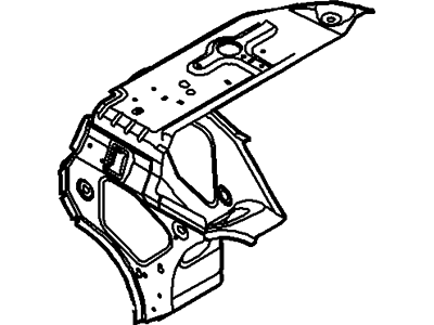 AG1Z-5446812-A Ford Support - Quarter Panel Wheelhouse, Passenger Side Illustration 1 of 1