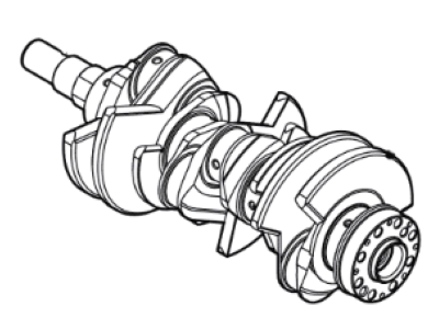 Ford Police Interceptor Utility Crankshaft - HL3Z-6303-L