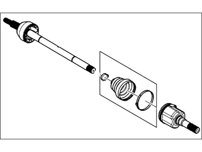 Lincoln AL1Z-4K139-B Shaft Assy - Rear Axle