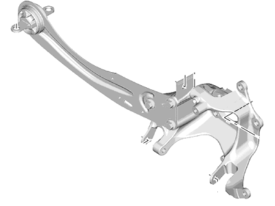 Lincoln EJ7Z-5A969-A Knuckle And Hub Assy