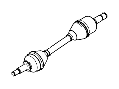 Ford AA5Z-3B437-A Shaft - Front Axle, Driver Side
