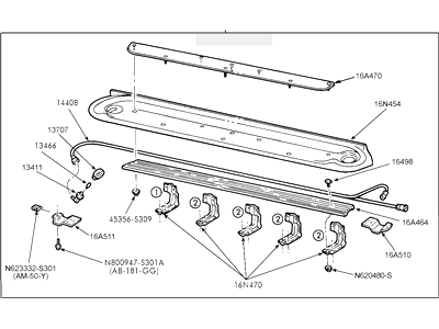 Ford 2C3Z-16451-BAB Running Board