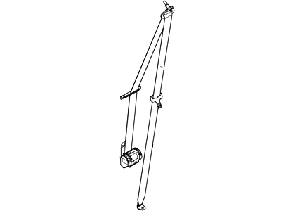 Ford 8C2Z-16611B68-BB Seat Belt Assembly, Passenger Side 8C2Z-16611B68-BB Ford Seat Belt Assembly, Passenger Side Illustration 1 of 1
