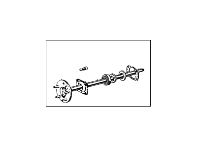 Ford E1UZ4234C Shaft Assembly - Rear Axle Passenger Side