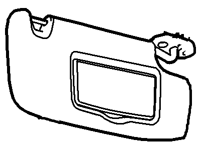 Ford 9E5Z-5404105-AA Visor Assembly - Sun, Driver Side