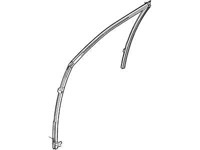 Ford 7L1Z-7821546-AA Run - Door Glass, Passenger Side