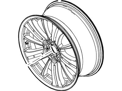 AG1Z-1007-C Ford Wheel Assembly Illustration 1 of 1