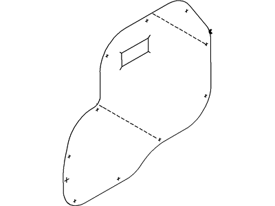 Ford 2T1Z-61237A05-A Shield - Water Splash