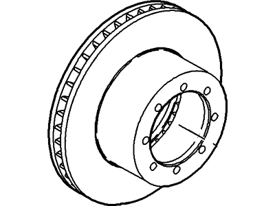 2002 Ford E-250 Econoline Brake Disc - F6UZ-2C026-AA