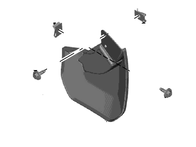 EK3Z-16A550-CA Ford Kit - Mudflap Illustration 1 of 1