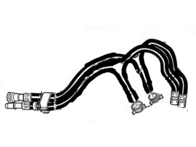 Ford F49Z-18472-A Hose And Tube Assy - Heater Outlet 