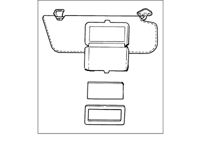 Mercury Mountaineer Sun Visor - XL2Z7804105BAA