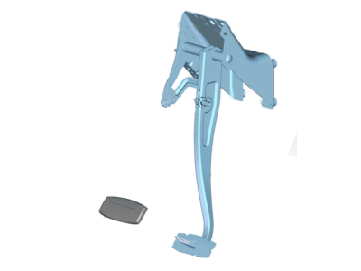 Ford HC3Z-2455-A Pedal And Bracket Assy