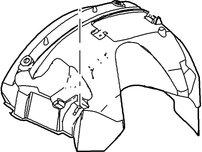 Lincoln 6W1Z-16054-AA Apron Assy - Front Fender
