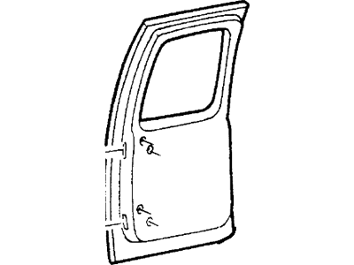 Ford F2UZ-1540010-A Tailgate And Hinge Assembly, Passenger Side