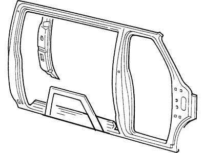 Ford F7UZ-15211A11-AC Frame - Door, Driver Side