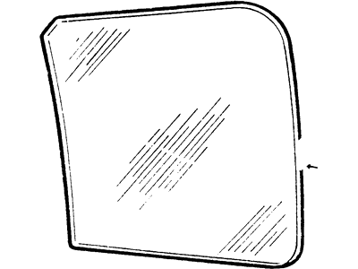 Ford F4TZ-1521410-A Glass Panel