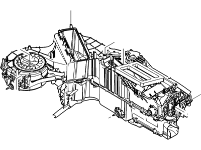 Ford 7C3Z-19B555-A Evaporator And Housing Assembly
