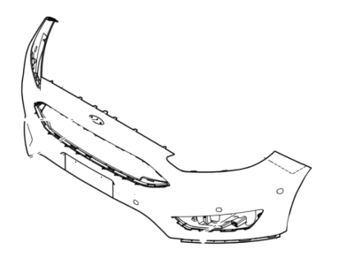 Ford F1EZ-17757-CACP Bumper Assy - Front