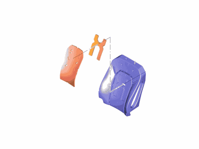 Ford JC3Z-2664811-A Pad - Seat Back