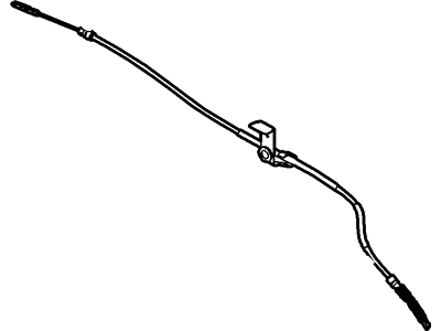 Ford 1C2Z-2A635-AA Rear Cable, Driver Side