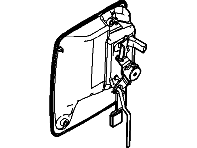 Ford 6C3Z-3626604-AAB Handle Assembly - Door - Outer, Passenger Side