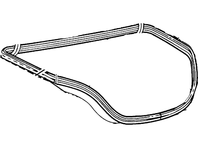 2001 Lincoln Town Car Weather Strip - 1W1Z-5443720-AA
