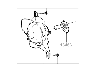 Mercury 1L5Z-15200-BA Lamp Assy - Fog - Front
