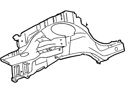 Mercury F8RZ-16054-BA Apron Assembly - Front Fender
