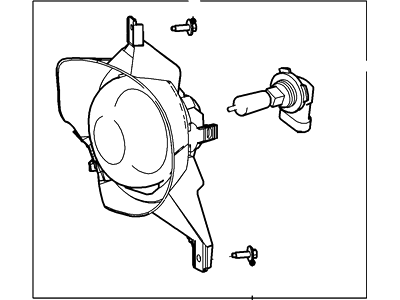 Ford 4L2Z-15200-CACP Lamp Assy - Fog - Front