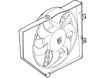Mercury Tracer Engine Cooling Fan - F5CZ-8C607-C