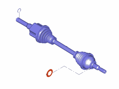 Lincoln G2GZ-3B437-C Shaft - Front Axle