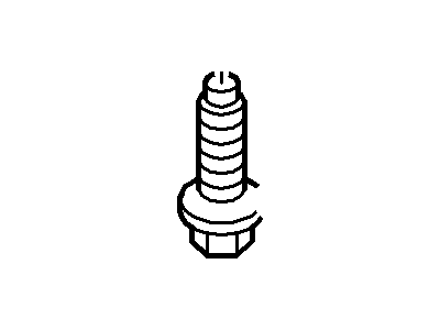 -N808378-S36 Ford Bolt - Hexagon Head - Flanged Illustration 1 of 1