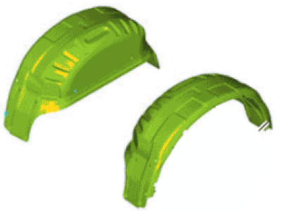 Ford HC3Z-16F099-A Splash Guard Kit