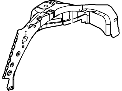 Ford 8A8Z-7427886-A Panel And Wheelhouse - Qtr - Inner